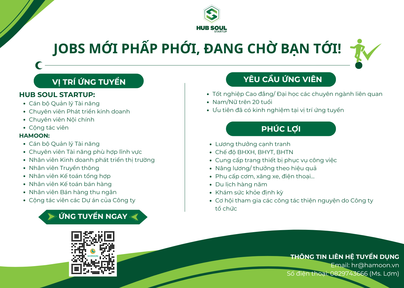 [GÓC TUYỂN DỤNG] JOBS MỚI PHẤP PHỚI, ĐANG CHỜ BẠN TỚI!